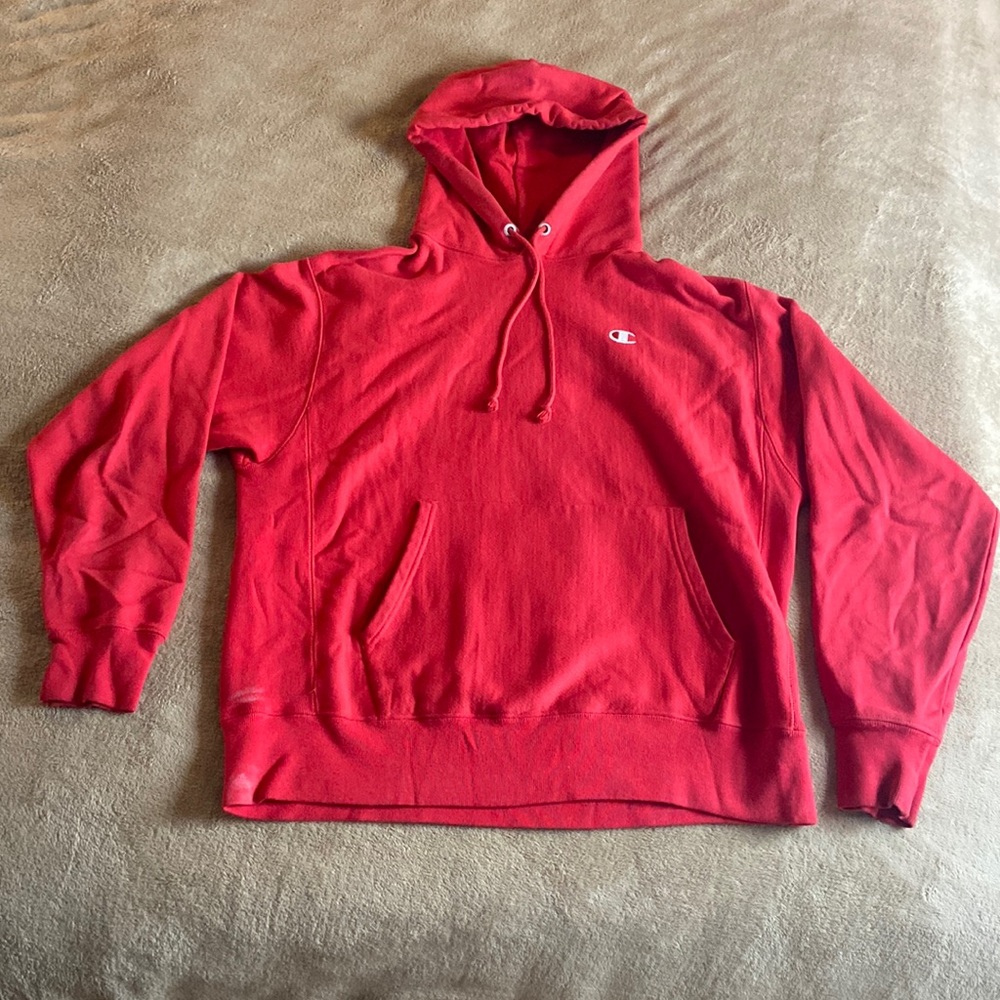 Red Champion Hoodie
